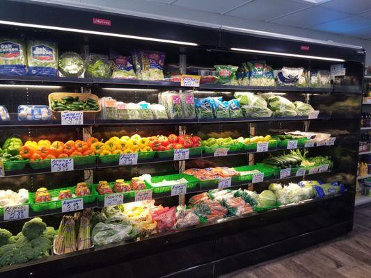 Fresh veg section