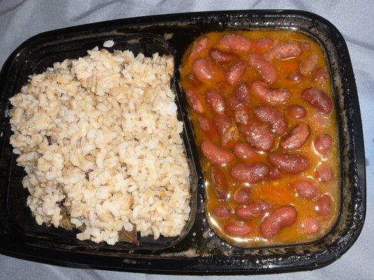 Red bean stew and brown rice