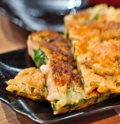 Seafood pancake