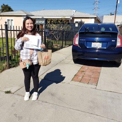 Chloe passes the Whittier dmv test