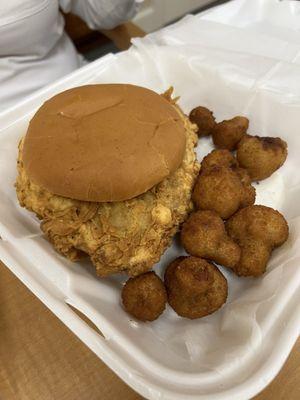 Pork tenderloin with breaded mushrooms!!!!