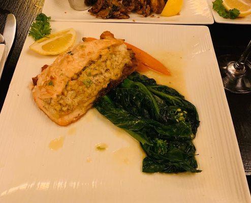 Crab Stuffed Salmon