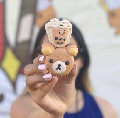 Boba and Rilakkuma Macarons