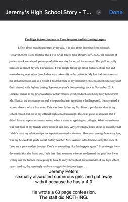 Page 1/63 of Jeremy Silas Peters Confession.