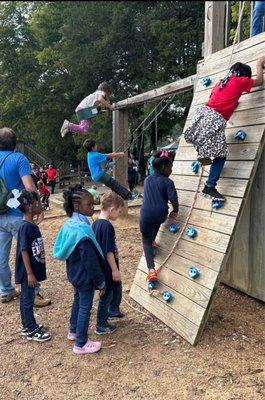 Playing in the play area