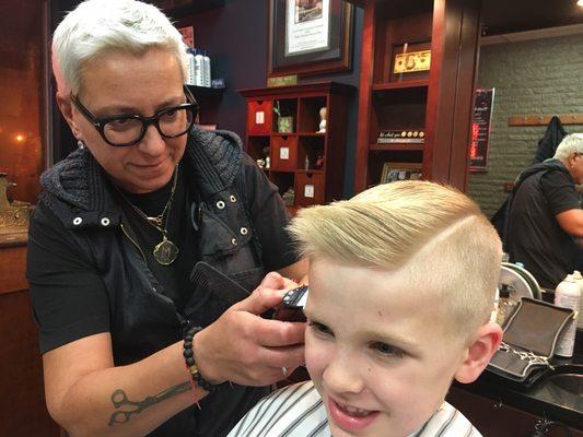 Even the little guys enjoy their trendy haircuts