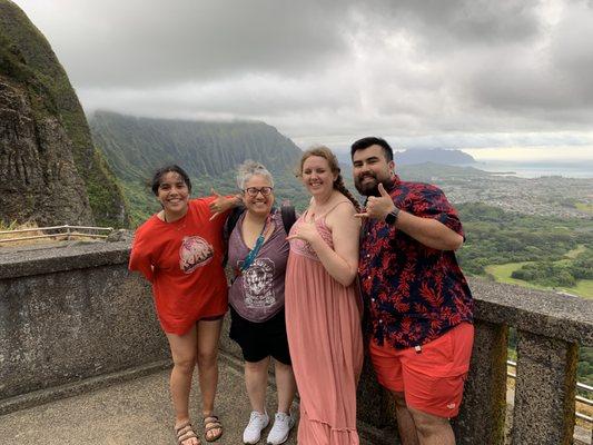 The always windy Pali lookout!