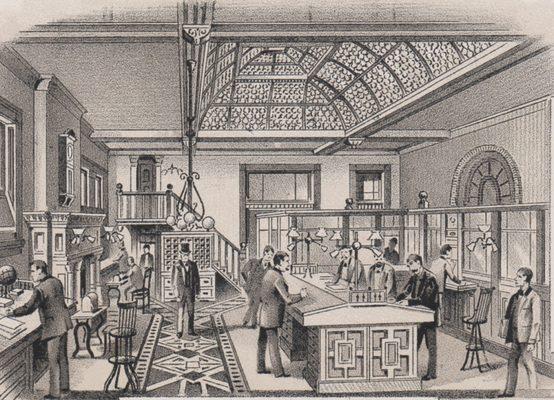 Inside the office 1890