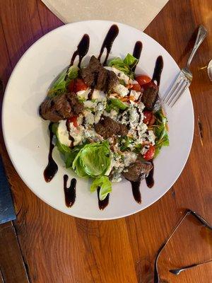 Beef and blue salad