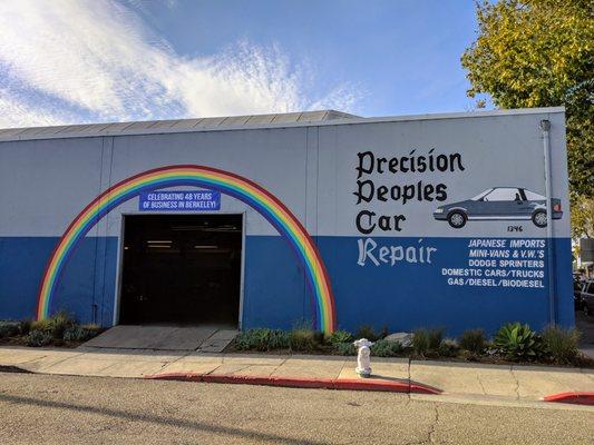 Repainted our rainbow and updated our banner to celebrate 48 years in business!