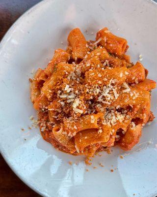 Special Rigatoni with chorizo bolognese