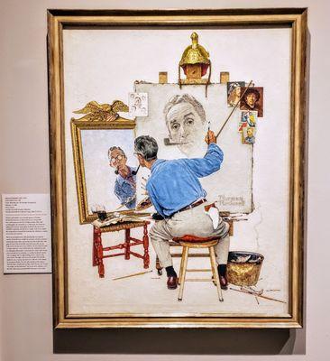 Self-Portrait at Norman Rockwell Museum