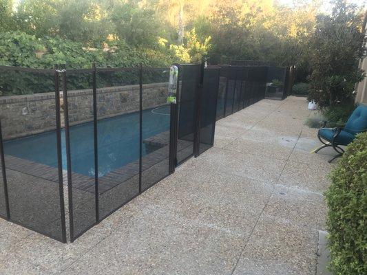 Pool safety fence installed in Santa Clarita