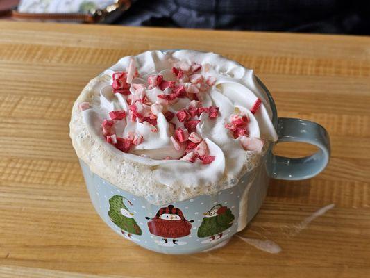 Peppermint white chocolate mocha