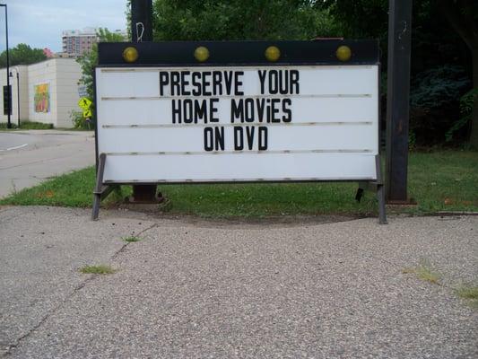 Preserve your home movies on DVD