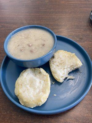 Biscuit and gravy.