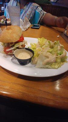 Pick 2 Caesar salad and California turkey sandwich