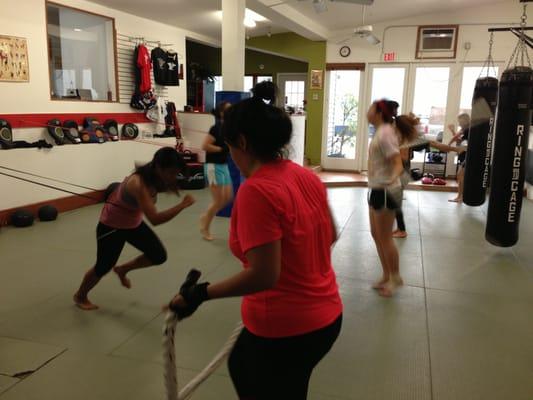 Garcia Muay Thai KickBoxing Boot Camp Class!  Best Fat Burning Class Ever!