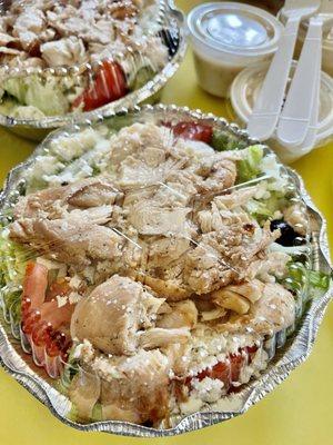 chicken kabob salad