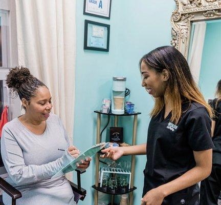 Skincare consultations are thorough at No Filter Esthetics Skincare Spa in Charlotte