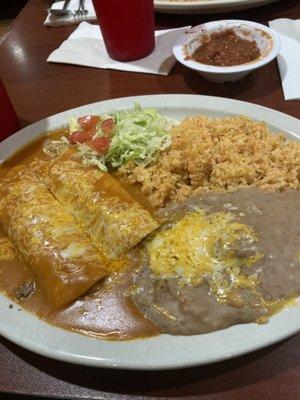 Beef Enchilada combo