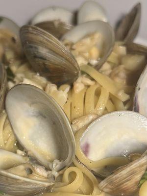 Linguini with clams.