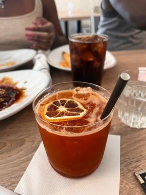 BKK THAI TEA - with vodka, lemon and the Thai Iced Tea