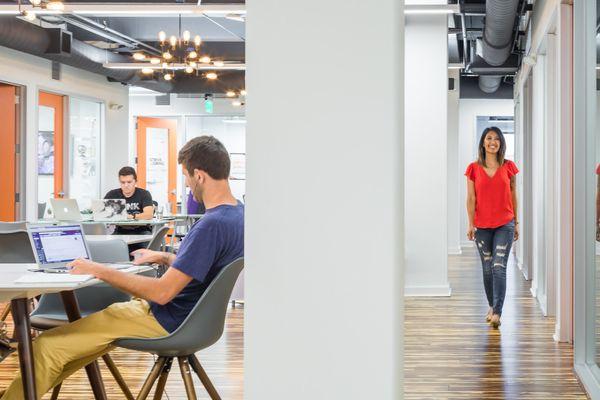 Expansive North First dedicated desks