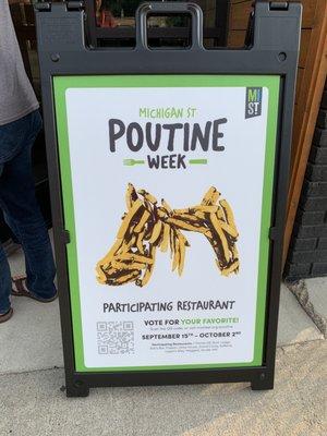 Michigan Street Poutine Week: September 15-October 2, 2022