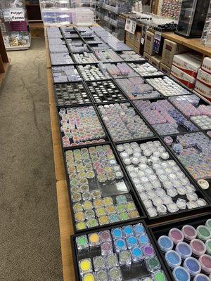 Huge variety of nail art decorations