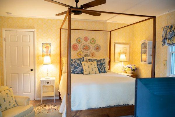 The French Country room with queen bed