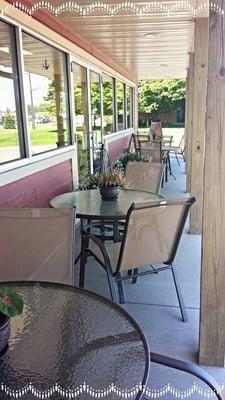 Outside Seating in the Warm Months!