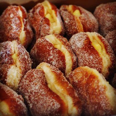 Banana Custard Filled Malasadas(By the Dz)