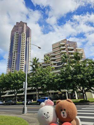 Located on the corner of Kapiolani Boulevard and Cooke Street