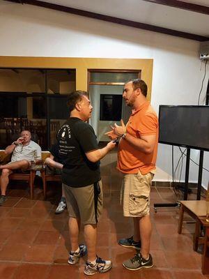 Nick Perdomo and Jared catching up and taking about great Perdomo cigars while we were in Nicaragua.