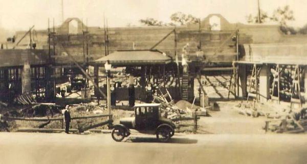 Construction of Byers Brothers Ford dealership at 7747 Monterey Street - Collection of Cheryl & Dale Boomgaarden