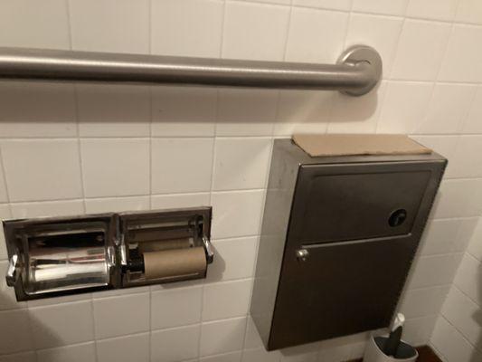 No toilet paper in women's restroom :(