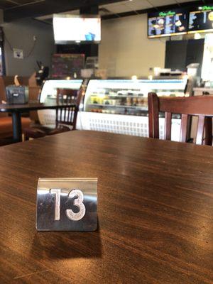 They find your seat via a number after ordering