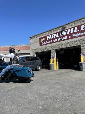 Hand dried exteriors, bike washes, and full service car washing!