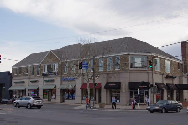 The S&K Consignment Gallery is located on the Entire 2nd Floor of the pictured building.  From Leland St. & Wisconsin Ave.