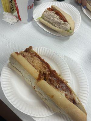 Chicken Parm Sub & Tuna Sub