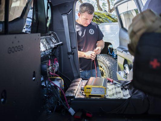 Wiredbygreg wiring and electrical setup for car lighting.