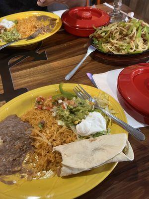 Steak fajita for two excellent