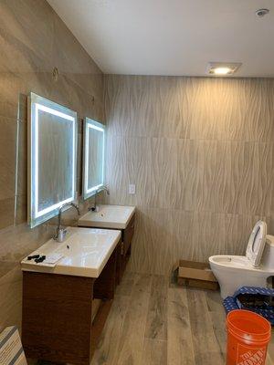 Bathroom remodel process