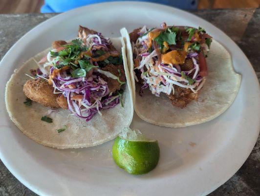 shrimp taco, fish taco