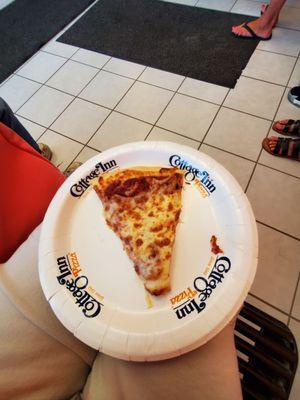 FREE 1 Slice of Cheese Pizza from Cottage Inn Pizza On Customer Appreciation Day!  7/17/2024