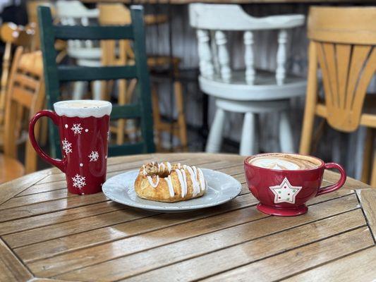 Christmas Lattes and Apple Pie Danish