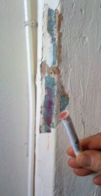 Positive test for Lead Paint. Management denies it exists.