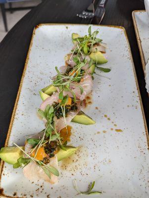 Hamachi Avocado Wedge, so good!!