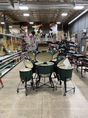 We have all your outdoor cooking covered! Come check out our Big Green Egg, Traeger, Napoleon, and Weber grills and smokers!